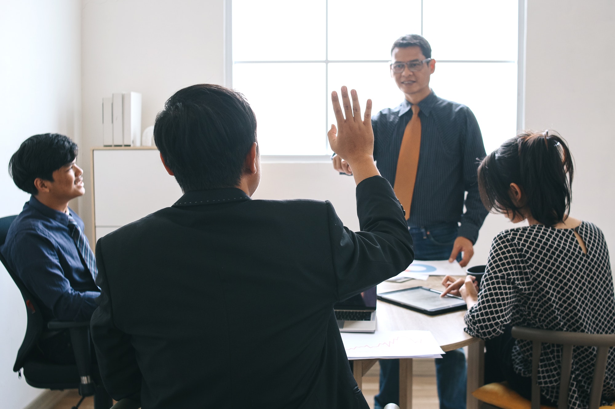 Asking Question at Meeting